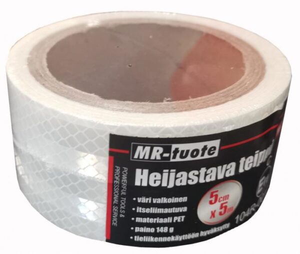 Heijastava teippi valkoinen
