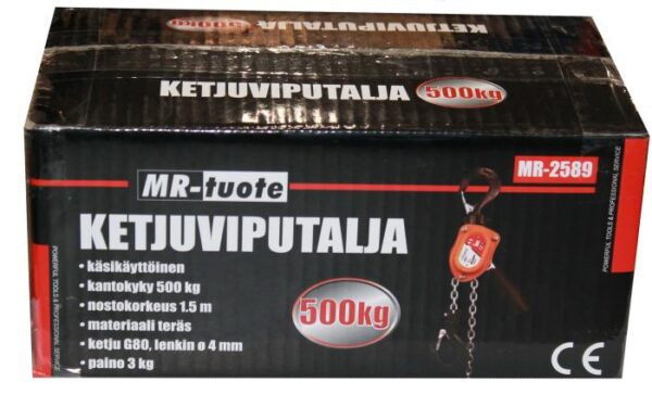 Ketjuviputalja 500kg 1,5m - Image 2