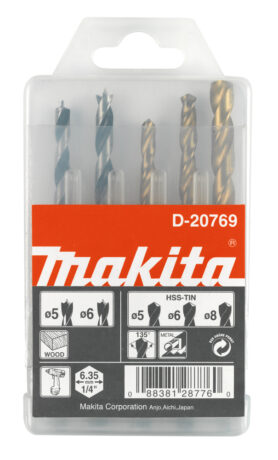 Poranteräsarja 5-osaa 1/4" Makita