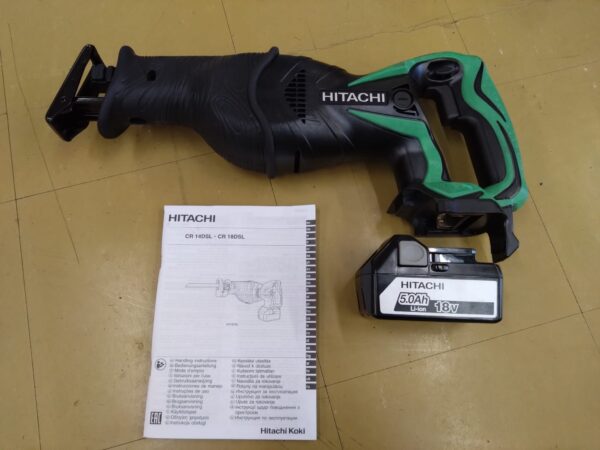 Hitachi puukkosaha & 5,0Ah akku